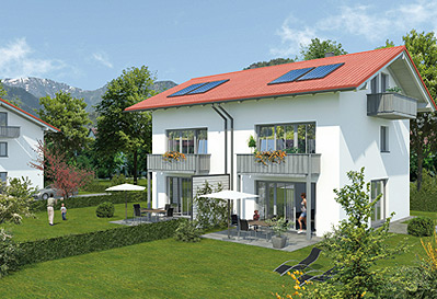 Drei Doppel- und ein Einfamilienhaus in Schliersee Neuhaus